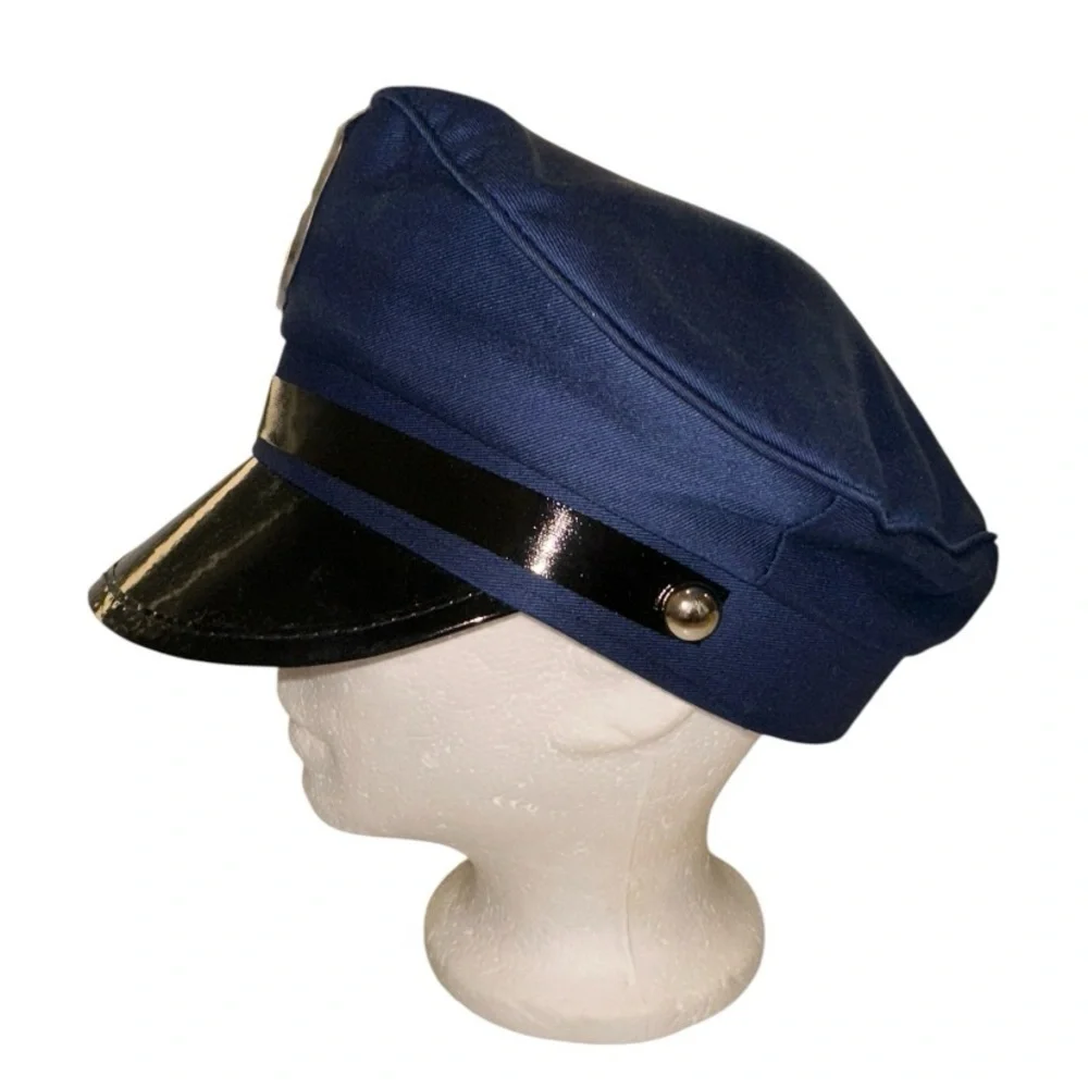 Costumes USA Adult Traditional Police Officer Hat in Dark Blue Unisex